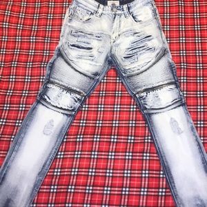 Slim fit biker jeans
